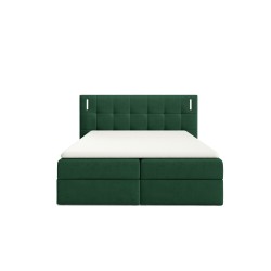 Cama continental Valdi con iluminación sensorial tela Fresh 13