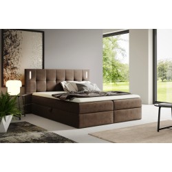 Valdi continental bed with sensory lighting, Fresh 4 fabric