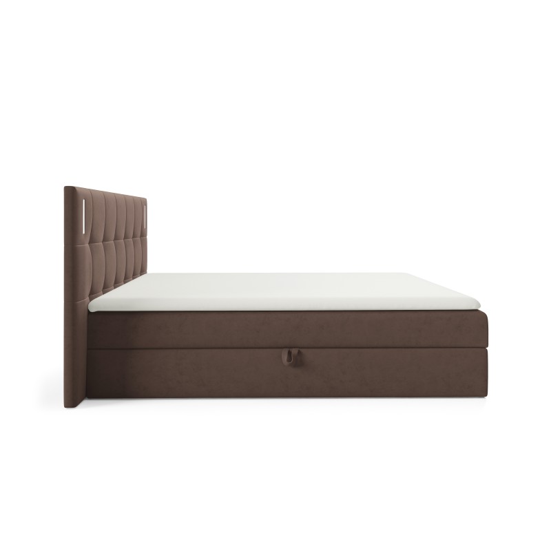 Valdi continental bed with sensory lighting, Fresh 4 fabric