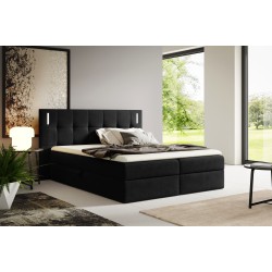 Valdi continental bed with sensory lighting in Fresh 17 fabric