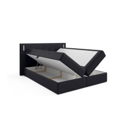 Valdi continental bed with sensory lighting in Fresh 17 fabric