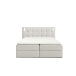 Kontinentales Bett Valdi mit Sensorbeleuchtung Stoff Fresh 01