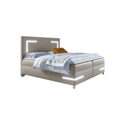 Cama continental Axero con iluminación led tela Soft 33