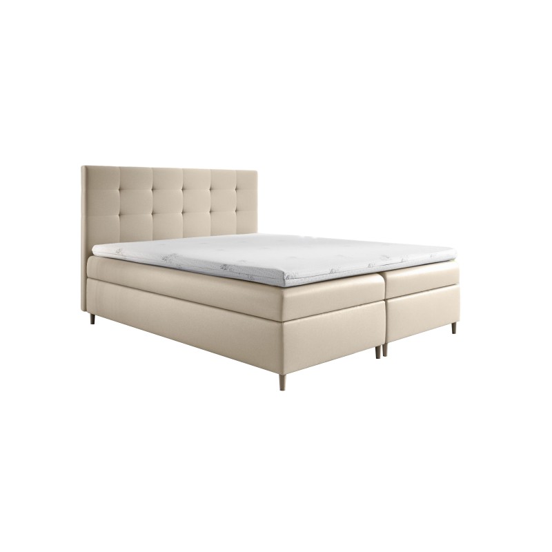 Cama continental Tivaro con contenedor para ropa de cama tela Soft 33