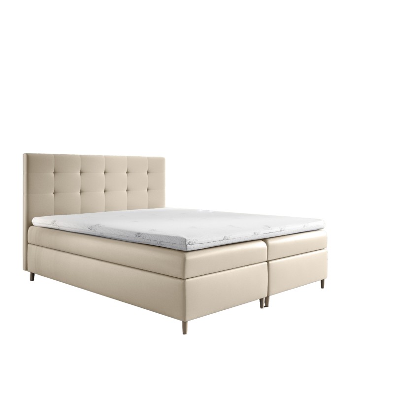 Cama continental Tivaro con contenedor para ropa de cama tela Soft 33