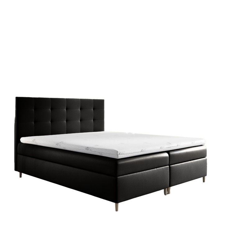 Kontinentales Bett Tivaro mit Bettkasten Stoff Soft 11