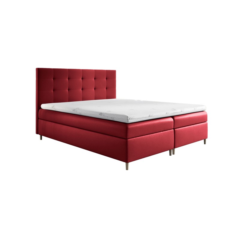 Tivaro continental bed with bedding storage in Soft 10 fabric