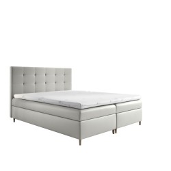 Tivaro continental bed with bedding storage in Soft 17 fabric