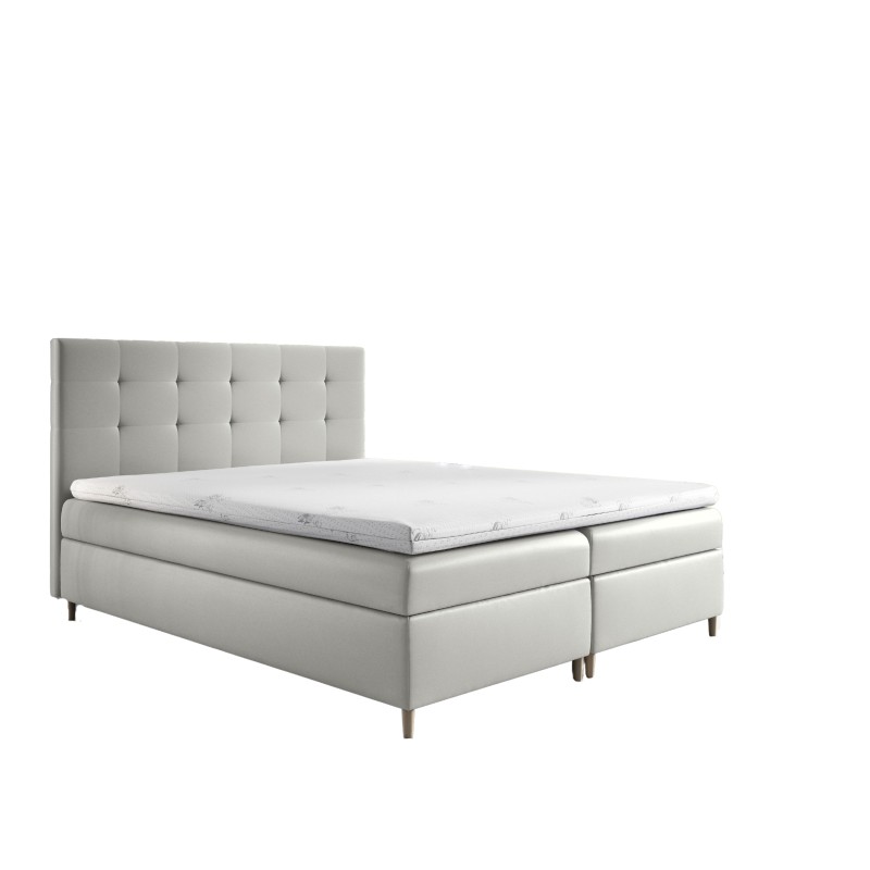 Tivaro continental bed with bedding storage in Soft 17 fabric