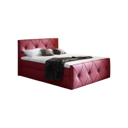 Cama continental Virox Lux con contenedor para ropa de cama, tela Monolith 59.