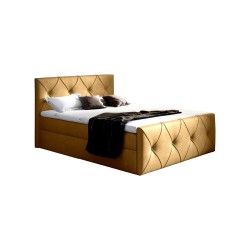 Virox Lux continental bed with a bedding container in Monolith 48 fabric