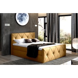 Kontinentalbett Virox Lux mit Bettkasten Stoff Monolith 48