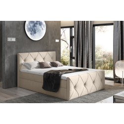 Kontinentales Bett Virox Lux mit Bettkasten Stoff Matt Velvet 08