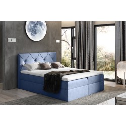 Continental bed Virox with bedding storage, fabric Matt Velvet 74