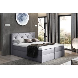 Virox continental bed with bedding storage, Fancy 90 fabric