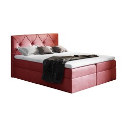 Virox continental bed with a bedding container, fabric Fancy 59
