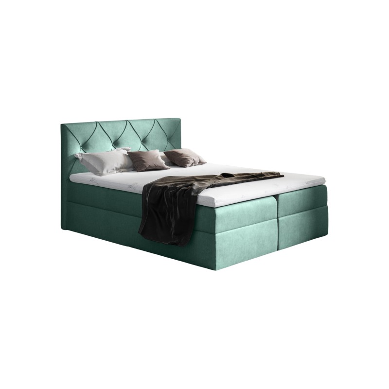 Cama continental Virox con contenedor para ropa de cama tela Fancy 36