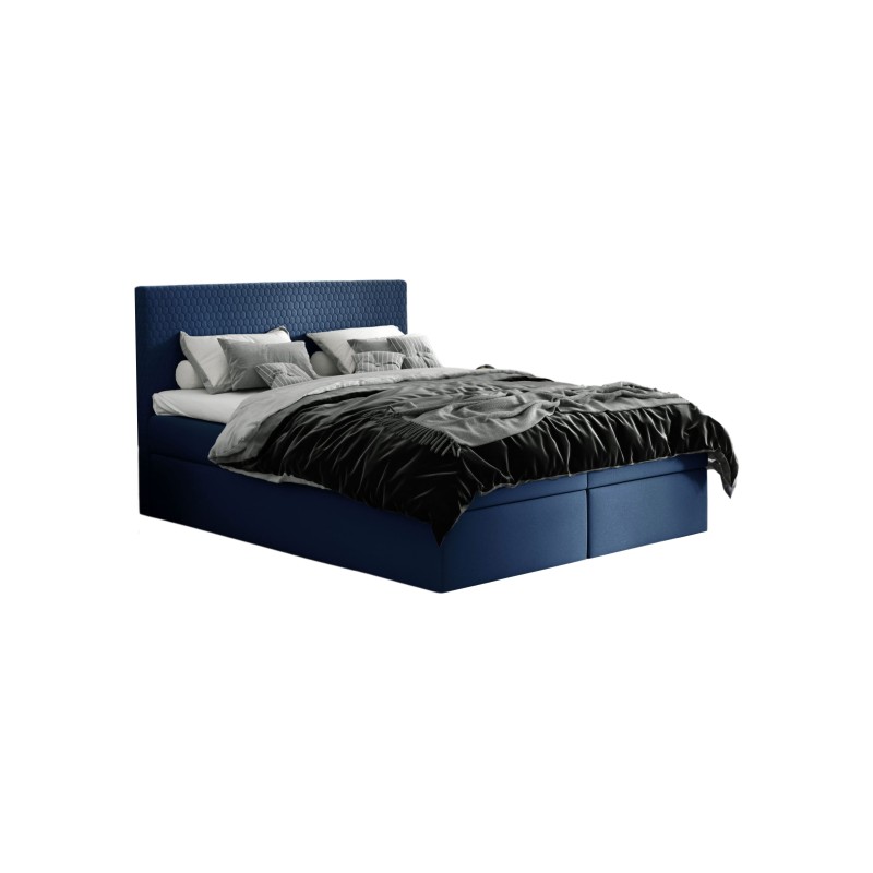 Kontinentalbett Nolivo mit Bettkasten Stoff Riviera 81