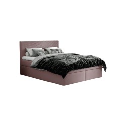 Continental bed Nolivo with bedding storage, fabric Riviera 62