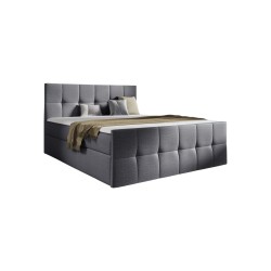 Cama continental Aurevo con contenedor para ropa de cama, tela Fancy 96.