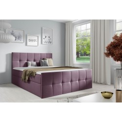 Cama continental Aurevo con contenedor para ropa de cama tela Fancy 63