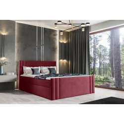 Kontinentalbett Sovo mit Bettkasten Stoff Amor Velvet 4307