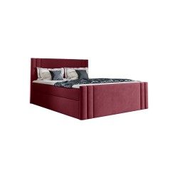 Kontinentalbett Sovo mit Bettkasten Stoff Amor Velvet 4307