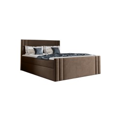Kontinentalbett Sovo mit Bettkasten Stoff Amor Velvet 4301