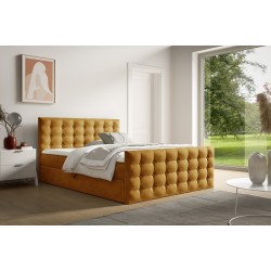 Cama continental Evano Acolchado decorativo y contenedor para ropa de cama tela Monolith 48