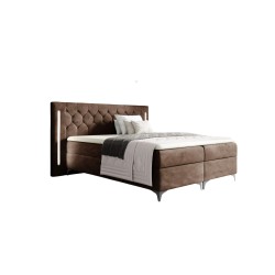 Arius Continental Bed Decorative tufting with LED lighting on the headboard fabric Fresh 04