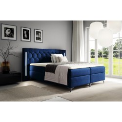 Continental bed Arius Decorative quilting with LED lighting on the headboard fabric Fresh 11