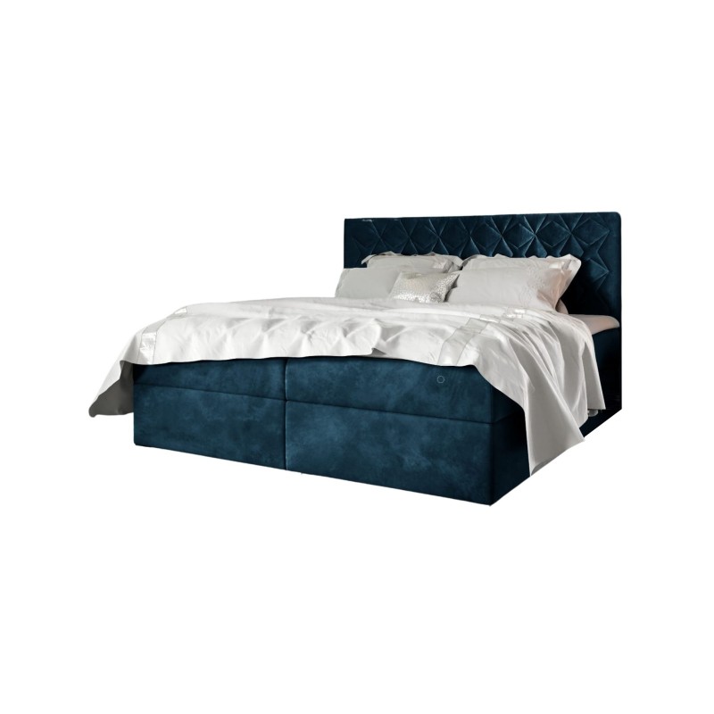 Cama continental Zendo VII con contenedor para ropa de cama, tela Fresh 11