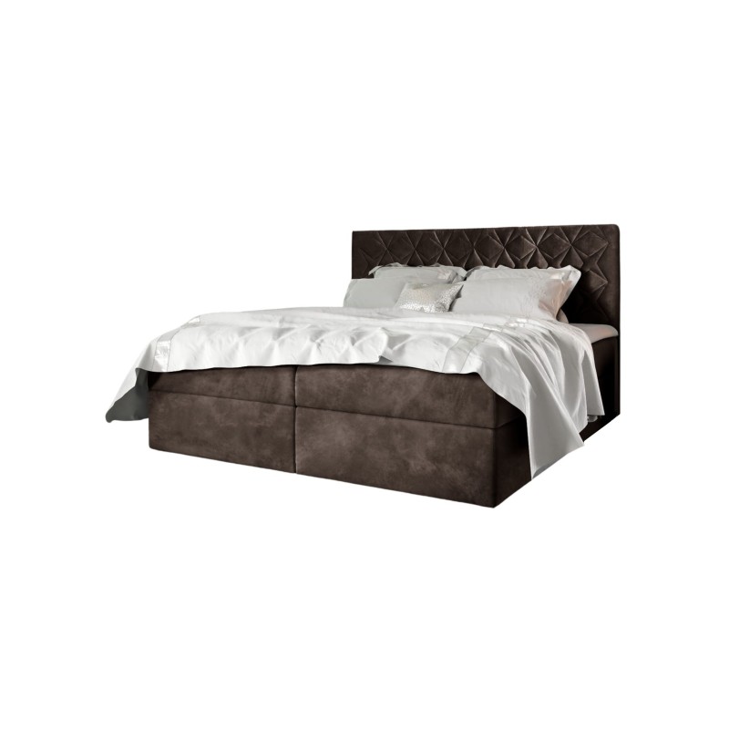 Zendo VII continental bed with a bedding container fabric Fresh 2