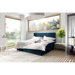 Cama continental Zendo V con contenedor para ropa de cama tela Fresh 11.