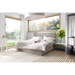 Kontinentalbett Zendo V mit Bettkasten Stoff Fresh 2