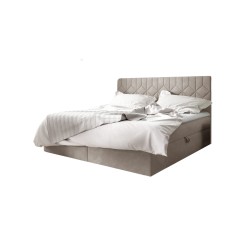 Cama continental Zendo V con contenedor para ropa de cama tela Fresh 2