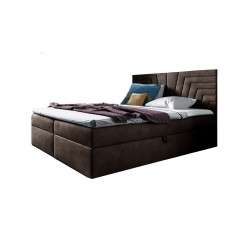 Zendo IV continental bed with a bedding storage container, fabric Fresh 4