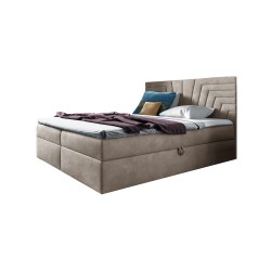 Cama continental Zendo IV con contenedor para ropa de cama tela Fresh 2