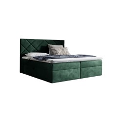 Zendo III continental bed with a bedding container in Fresh 13 fabric