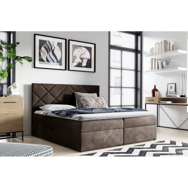 Kontinentalbett Zendo III mit Bettkasten Stoff Fresh 4