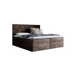 Cama continental Zendo III con contenedor para ropa de cama en tejido Fresh 4