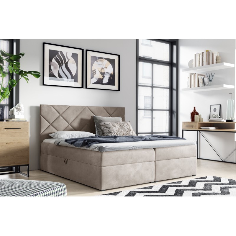 Kontinentalbett Zendo III mit Bettkasten Stoff Fresh 2