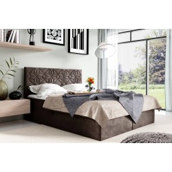 Zendo continental bed with bedding storage, fabric Fresh 4