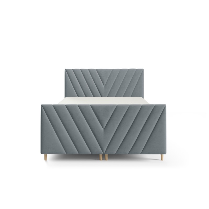 Continental bed Karo Plus with bedding storage, fabric Fresh 32