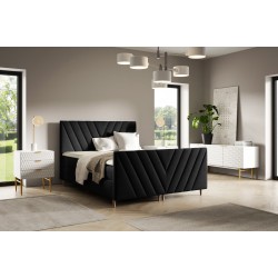 Karo Plus Continental Bed with Bedding Storage in Fresh 17 Fabric