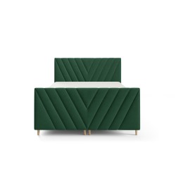 Cama continental Karo Plus con contenedor para ropa de cama, tela Fresh 13