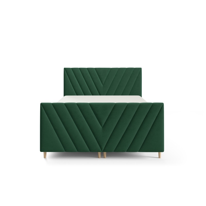 Continental bed Karo Plus with bedding storage, fabric Fresh 13