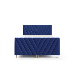 Karo Plus continental bed with a bedding container, fabric Fresh 11