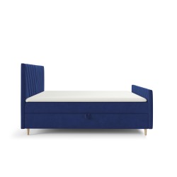 Karo Plus continental bed with a bedding container, fabric Fresh 11