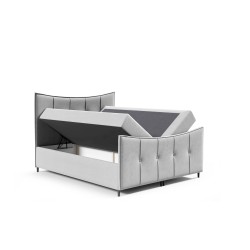Elmo Lux continental bed with a storage compartment for bedding, fabric Fresh 13